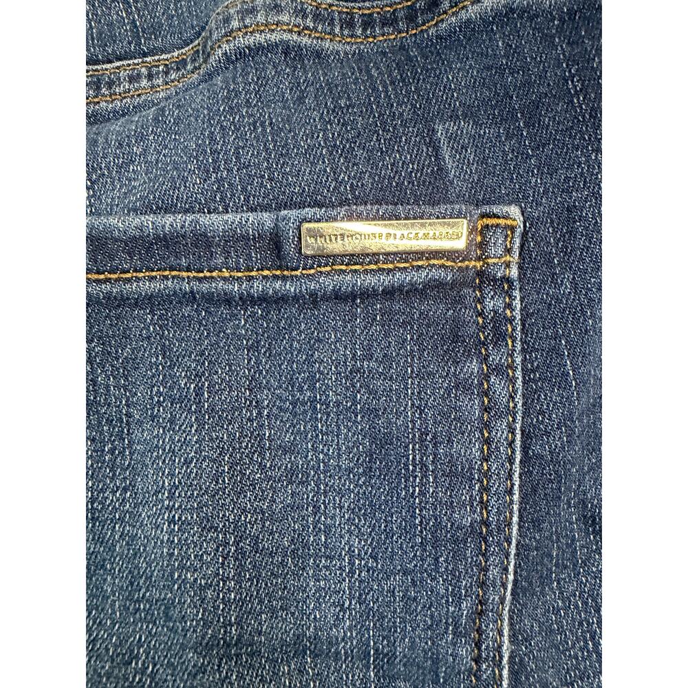 White House Black Market Womens High Rise Skinny Flare Jeans Size 4 - Picture 5 of 9
